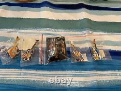 HUGE Lot of 35 New Hard Rock Cafe Pins Assorted Guitars From ALL OVER NEW