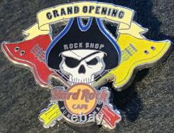 Hard ROCK Cafe PUNTA CANA 2013 ROCK SHOP GRAND OPENING PIN Pirate Skull #73003