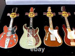 Hard Rock CAFE CANCUN GUITAR PIN Set of 10 Boxed Set Rare, 300 LE
