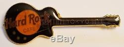 Hard Rock CafeLes Paul Guitar PinTOKYOFC ParryBlack/OrangeEpoxy Coat