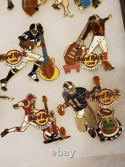 Hard Rock Cafe 16 Pin Collection Limited 300 2005 Football Opening Day Guitars