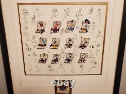 Hard Rock Cafe 1999 Calendar Girls Framed Lapel Pins Limited Edition 729/1999