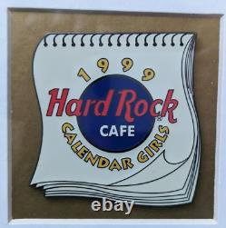 Hard Rock Cafe 1999 Calendar Girls Framed Pins Limited Edition 1176/1999