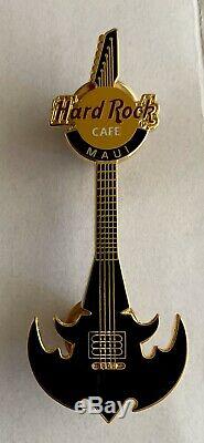 Hard Rock Cafe 2003 Maui Memorabilia Guitar Series Pin Queensryche Bat Guitar