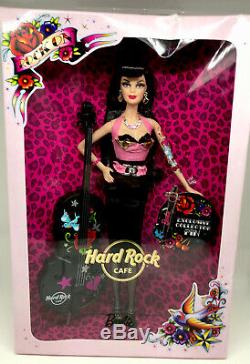 Hard Rock Cafe 2009 Gold Label Barbie Doll with Collector Pin 50th anniversary