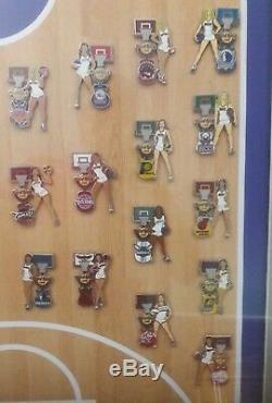 Hard Rock Cafe 2014 NBA JERSEY GIRLS SERIES 33 PINS with 1Prototype LE 15 FRAME