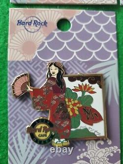 Hard Rock Cafe 2020 Osaka Tokyo Japan Kimono Girl Pin Lot LE200