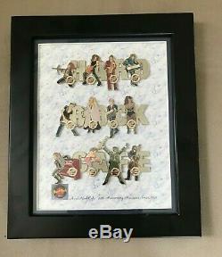Hard Rock Cafe 30th ANNIVERSARY MUSICIAN SERIES PIN COLLECTION (FRAMED) 12 PINS