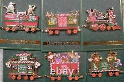 Hard Rock Cafe 50th Anniversary Christmas Train Set of 6 Pins