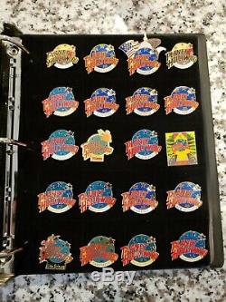 Hard Rock Cafe 90 Assorted Worldwide Pins Lot Collection with 38 Planet Hollywood