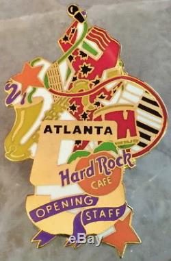 Hard Rock Cafe ATLANTA 1997 5th Anniversary Gold 5 with OPENING STAFF PIN #461