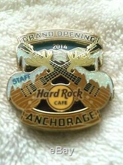 Hard Rock Cafe Anchorage 2014 Grand Opening Staff Pin Le 200 Rare Staff Pin