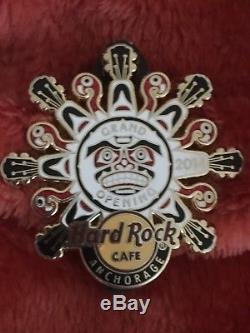 Hard Rock Cafe Anchorage Grand Opening 7 Headstocks in Circle Totem Design