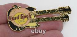 Hard Rock Cafe Atlanta Grand Opening Staff Pin Double-neck Rare
