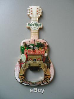 Hard Rock Cafe BEIJING City Tee Design Guitar & Logo Magnet Bottle Opener 2