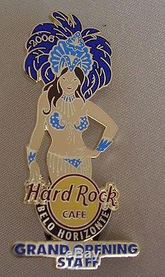 Hard Rock Cafe BELO HORIZONTE Grand Opening STAFF Sexy Girl pin CLOSED