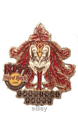 Hard Rock Cafe BRAZIL Carnival Party KISS set of 4 pins GENE PAUL PETER ACE