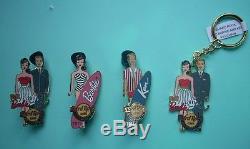 Hard Rock Cafe Barbie & Ken Pins & Key Chain Set2011 Spring Break Convention