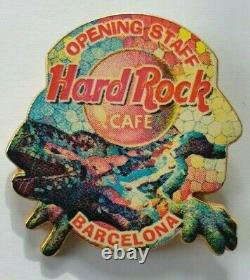 Hard Rock Cafe Barcelona Grand Opening Staff Gaudi Pin Le