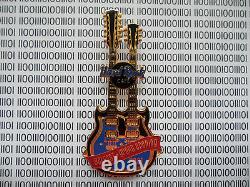 Hard Rock Cafe Belfast 2001 Grand Opening Double Necked HRC Guitar Pin