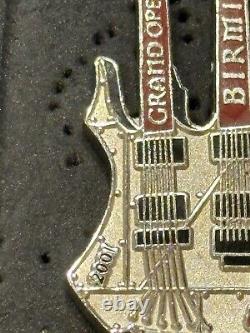 Hard Rock Cafe Birmingham Grand Opening Party Silver Doubleneck Pin #12166