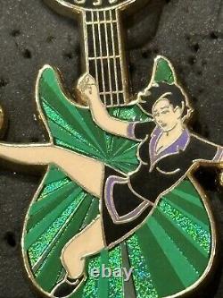 Hard Rock Cafe Brussels Girls Of The Games Guitar Soccer Pin #624063 Very Rare