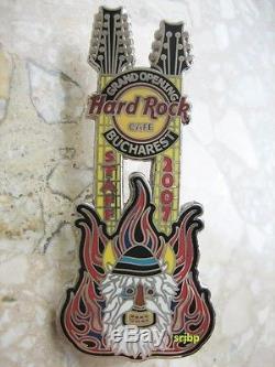 Hard Rock Cafe Bucharest Grand Opening STAFF Guitar Pin LE 200
