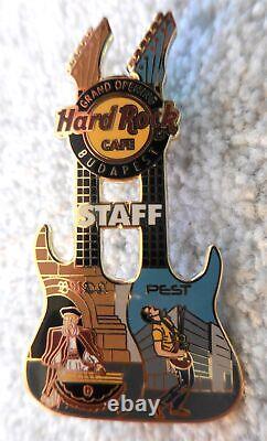 Hard Rock Cafe Budapest Grand Opening Staff Guitar Pin