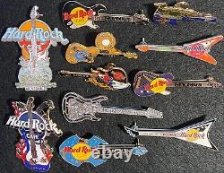Hard Rock Cafe CANCUN 1990s Early 2000s 11 HRC GUITAR Collection Group PIN Lot