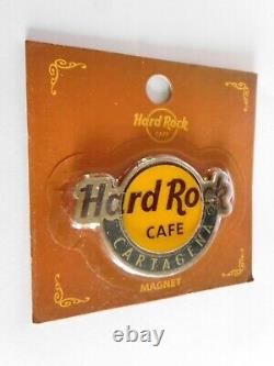 Hard Rock Cafe CARTAGENA Classic City Logo Round Magnet (not bottle opener)