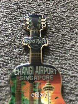 Hard Rock Cafe CHANGI AIRPORT, SINGAPORE (Closed) Guitar Magnet Bottle Opener HTF