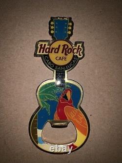 Hard Rock Cafe Cabo San Lucas Mexico Guitar Bottle Opener Magnet