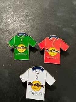 Hard Rock Cafe Caracas T-Shirt Pin Set