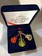 Hard Rock Cafe Cardiff Grand Opening Vip Party3 Attached Guitars Pin In Box 2003