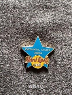 Hard Rock Cafe Catania Sicily Blue Training Star Staff Pin