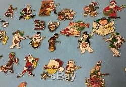 Hard Rock Cafe Christmas guitar Drums Music musician pin collection XMAS Lot LE