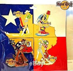 Hard Rock Cafe Dallas Four Seasons Puzzle Complete Set of Four 2004 Pins New LE