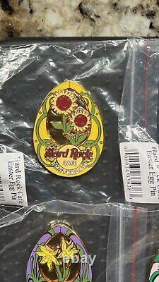 Hard Rock Cafe Easter Egg 2004 Stained Glass Like Flower Pin Series 11 In Total