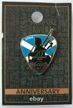 Hard Rock Cafe Edinburgh 20th Anniversary Staff Pin Le