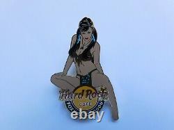Hard Rock Cafe FOXWOODS 2006 Super Sexy Native Indian Girl on HRC Logo Pin