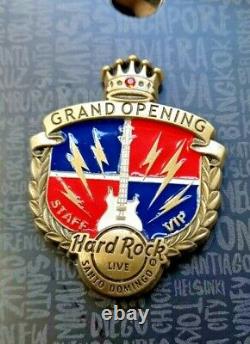 Hard Rock Cafe Grand Opening Pin VIP Staff Santo Domingo LIVE LE100 Closed