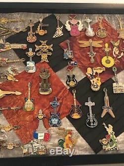 Hard Rock Cafe Guitar pins lot 40 pins (see details)