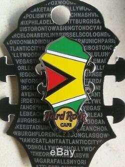 Hard Rock Cafe Guyana Headstock Series Pin Rare
