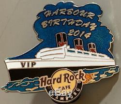 Hard Rock Cafe HAMBURG 2014 Harbour 825th Birthday VIP PIN Ship LE 50 HRC #78457