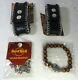Hard Rock Cafe, Hrc 2 Stitched Leather Guff &1 Charm & 1 Charity Bracelet, New