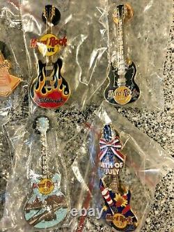Hard Rock Cafe HRC Classic Guitars Various Pittsburgh 14 Pin Lot