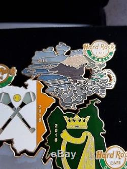Hard Rock Cafe HRC Ireland-Dublin Map of Ireland pin set 2018