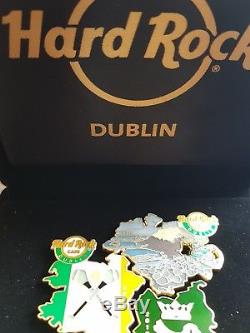 Hard Rock Cafe HRC Ireland-Dublin Map of Ireland pin set 2018