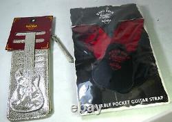 Hard Rock Cafe, HRC set 1 Guitar Strap Lanyard & 1 Guitar Wallet, with sku. New