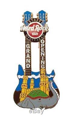 Hard Rock Cafe HYDERABAD BAR Grand Opening STAFF Guitar pin